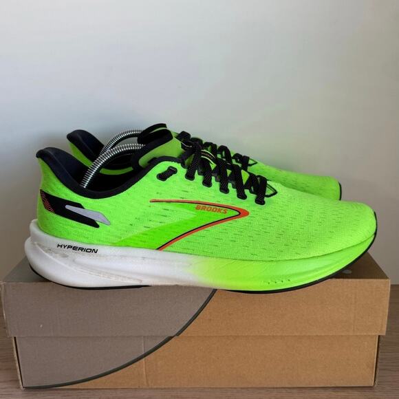 Brooks Hyperion ‘Green Gecko’ Men Athletic Running Sneakers - SZ  11 - Picture 3 of 12